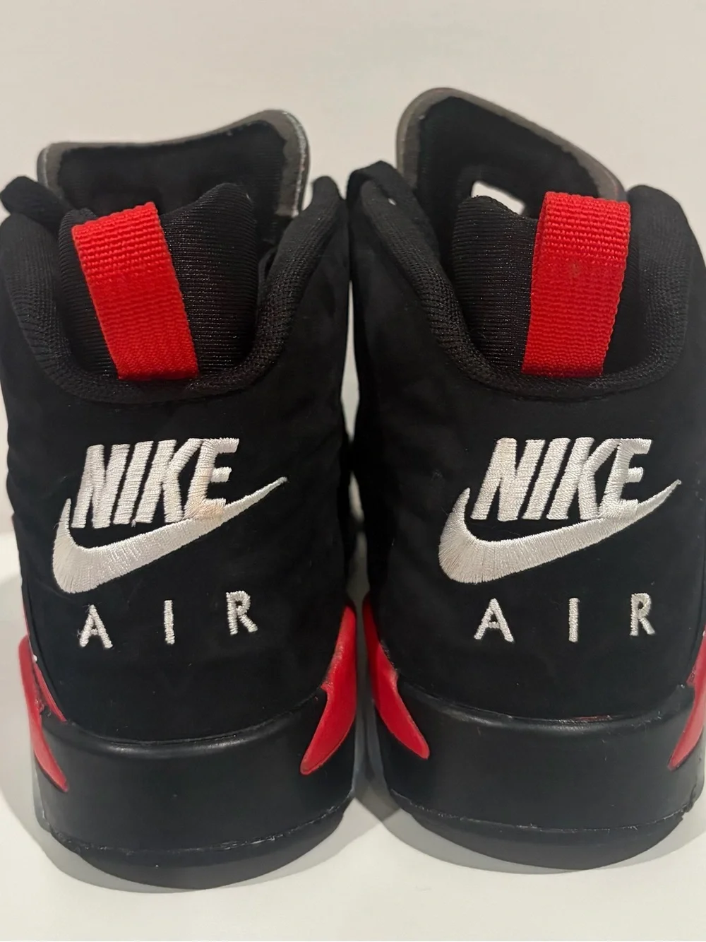 Air Jordan Black and Red High-Top Sneakers